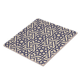 Islamisches Blaues weißes marokkanisches geometris Fliese