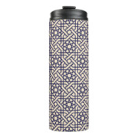 Islamisches Blaues weißes marokkanisches geometris