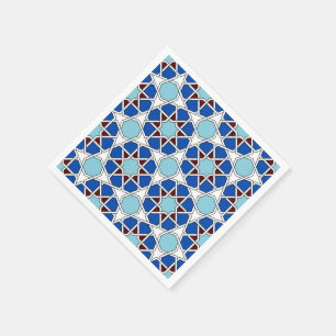 Islamisches geometrisches marokkanisches Muster in Serviette