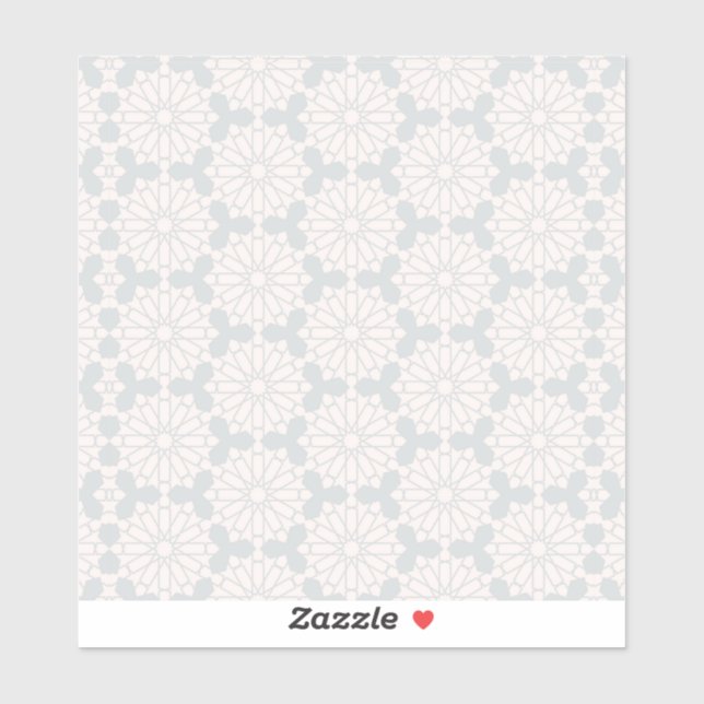 Islamisches geometrisches Muster Aufkleber (Blatt)