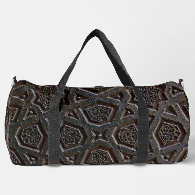 Islamisches geometrisches Muster Duffle Bag (Vorderseite)