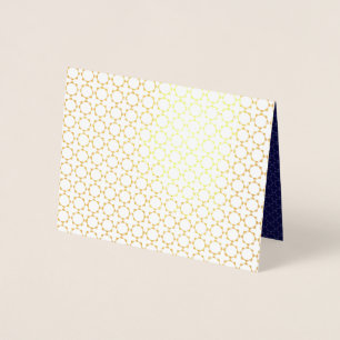 Islamisches geometrisches Muster Folienkarte