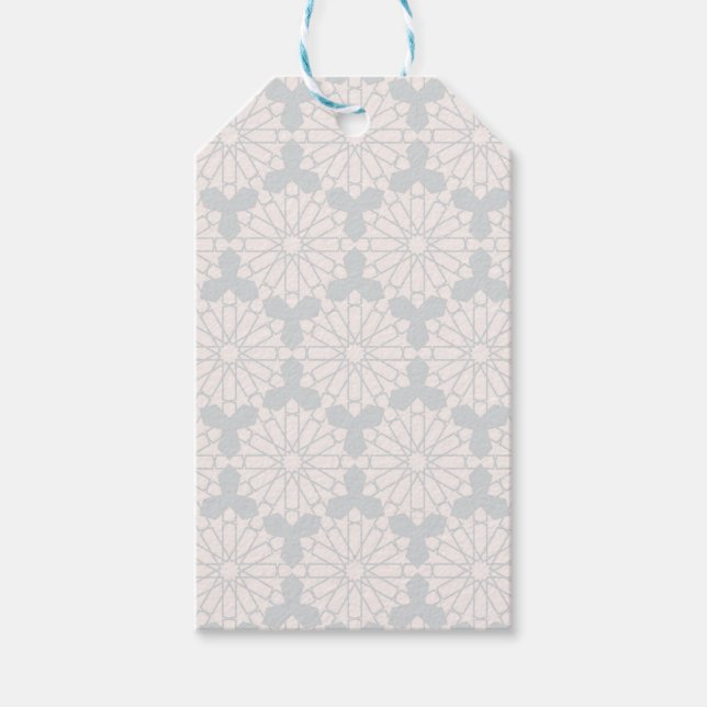 Islamisches geometrisches Muster Geschenkanhänger (Vorderseite)
