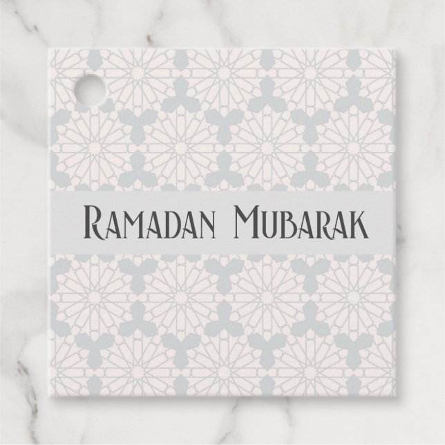 Islamisches geometrisches Muster Geschenkanhänger (Vorderseite)