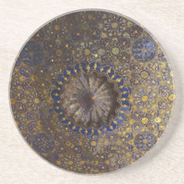 Islamisches geometrisches Muster Getränkeuntersetzer (Vorne)