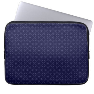 Islamisches geometrisches Muster in Blau und Gold Laptopschutzhülle