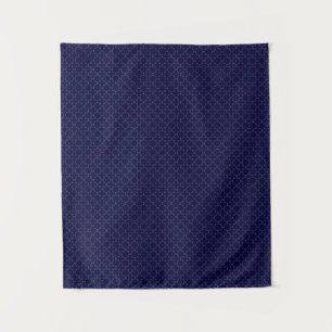 Islamisches geometrisches Muster in Blau und Gold Wandteppich