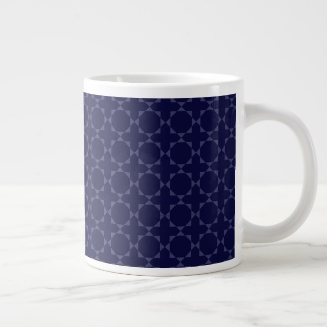 Islamisches geometrisches Muster Jumbo-Tasse (Rechts)