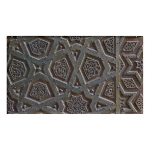Islamisches geometrisches Muster Namenschild