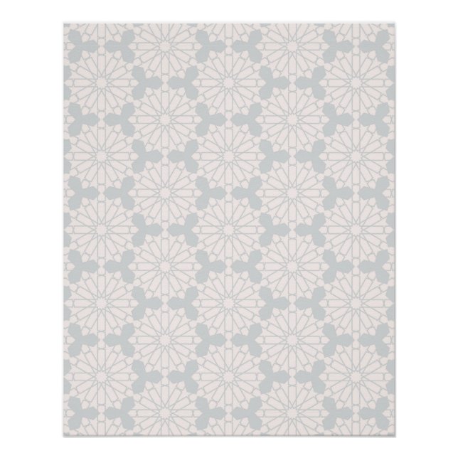 Islamisches geometrisches Muster Poster (Vorderseite)