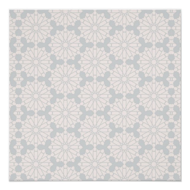 Islamisches geometrisches Muster Poster (Vorderseite)