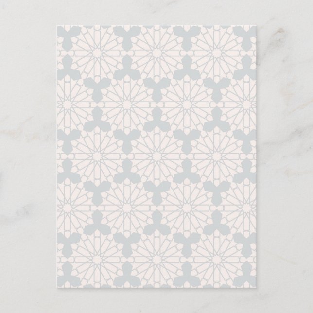 Islamisches geometrisches Muster Postkarte (Vorderseite)