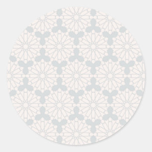 Islamisches geometrisches Muster Runder Aufkleber