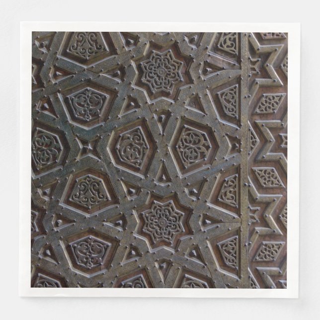 Islamisches geometrisches Muster Serviette (Vorderseite)