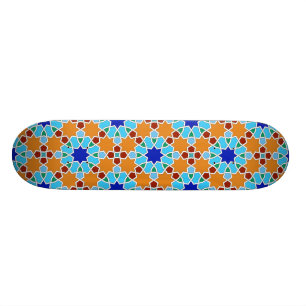 Islamisches geometrisches Muster Skateboard