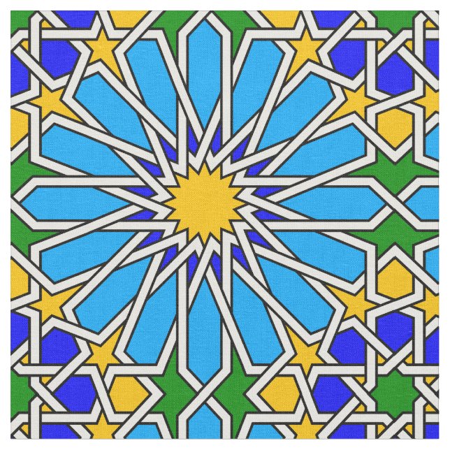 Islamisches geometrisches Muster Stoff (Nahaufnahme)