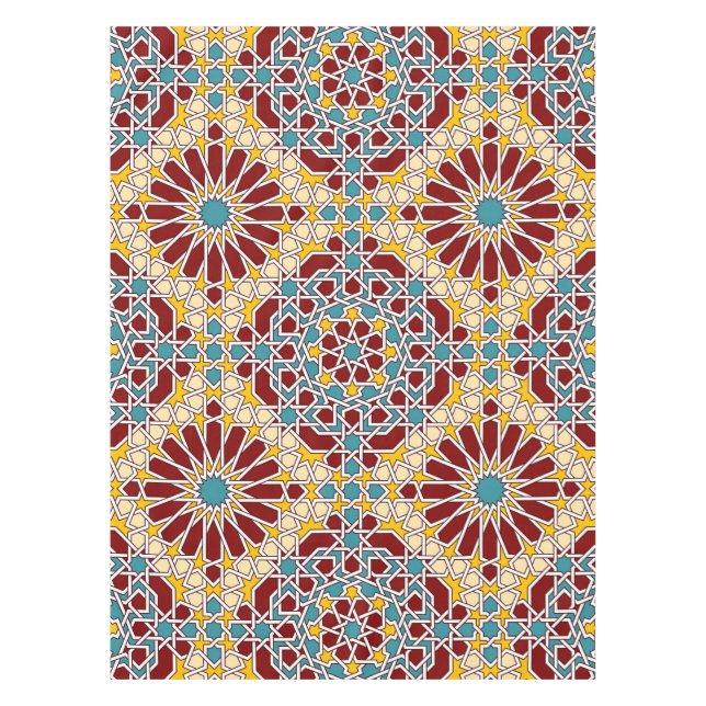 Islamisches geometrisches Muster Tischdecke (Vorderseite)
