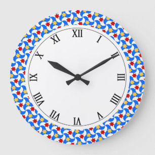 Islamisches geometrisches Muster Wall Clock Große Wanduhr