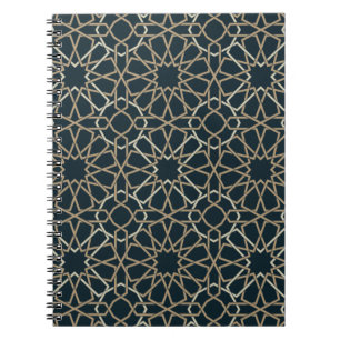 Islamisches geometrisches Musterdesign Abstract Notizblock
