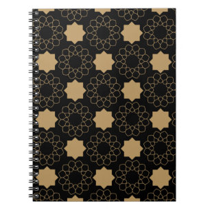 Islamisches geometrisches Musterdesign Türkisch Notizblock