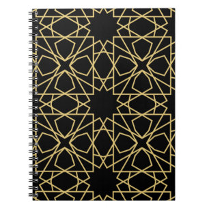 Islamisches geometrisches Musterdesign Vintage Notizblock