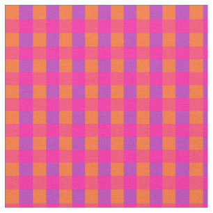 Islamisches helles rosa orange Karo-Muster Stoff