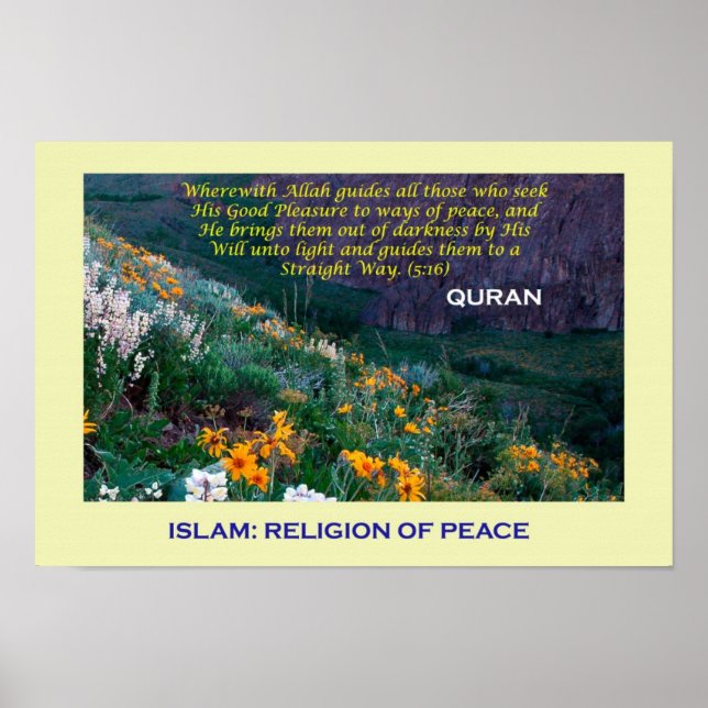 Islamisches Poster (Islam-Religion des Friedens) (Vorne)