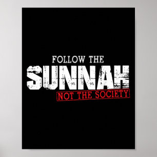 Islamisches Zitat des muslimischen Sprichworts fol Poster