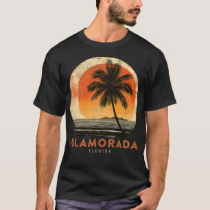 Islamorada FL Florida Keys Vintag Palm Tree Beach T-Shirt