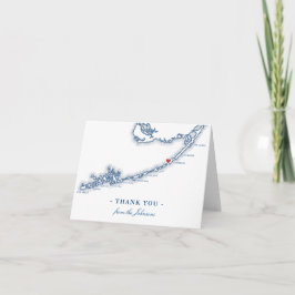 Islamorada FL Karte Elegant Navy Blue Personalisie