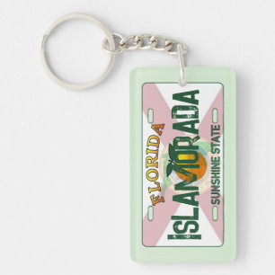 Islamorada Florida Flaggen-Kennzeichen Schlüsselan Schlüsselanhänger