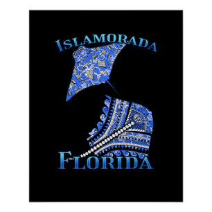 Islamorada Florida Keys Vacation Stingray Stingray Poster