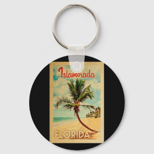 Islamorada Florida Palm Tree Beach Schlüsselanhänger