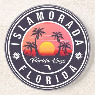 Islamorada Florida Retro-Sonnenuntergang Strand So Getränkeuntersetzer