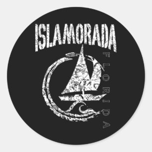 Islamorada Florida Souvenir Runder Aufkleber
