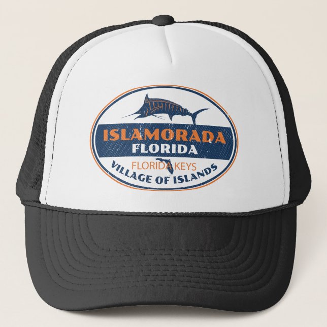 Islamorada Florida Truckerkappe (Vorderseite)