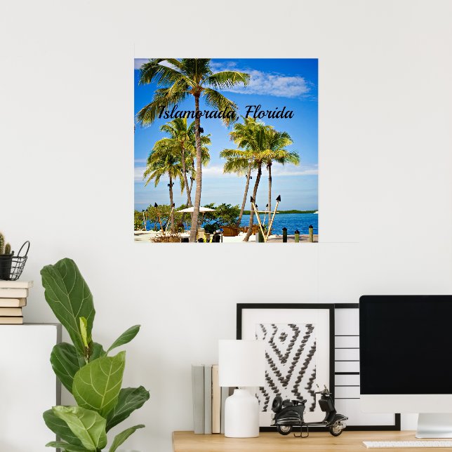 Islamorada, Palmen in Florida Poster (Heimbüro)