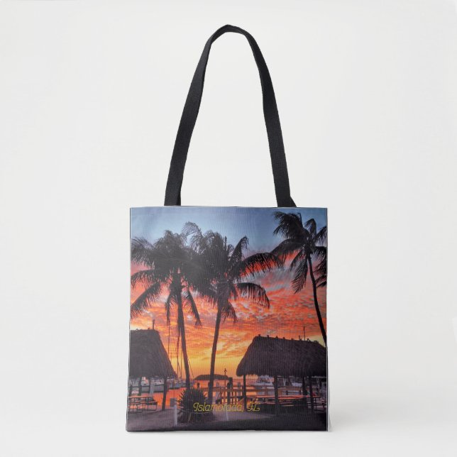 Islamorada, Sonnenuntergang in Florida Tasche (Vorderseite)