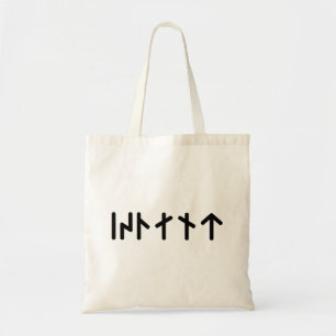 Island ᛁᛋᛚᛅᚾᛏ ~ Jüngere Futhark-Runen Tragetasche