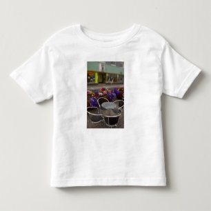 Island, Akureyri. Blick auf das Hauptgeschäft Kleinkind T-shirt