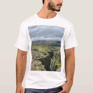 Island Berg Fluss Naturfotografie T-Shirt