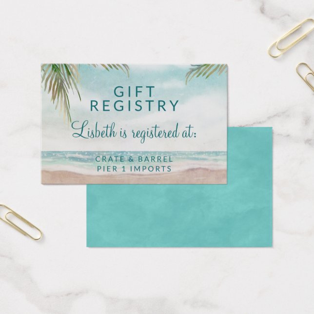 Island Breeze Douche Registre Cadeau Insertion Car (Bureau)