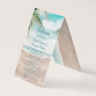 Island Breeze Tropical Wedding Program