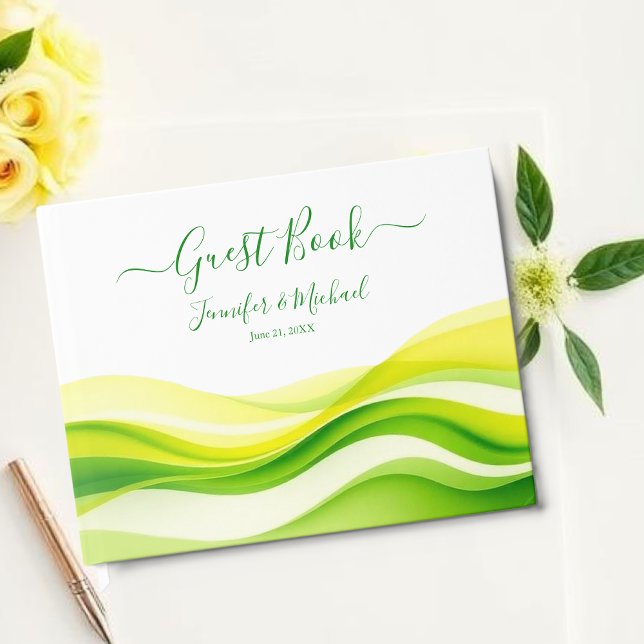 Island Citrus Green and Yellow Gästebuch (Island Citrus Green and Yellow Guest Book)