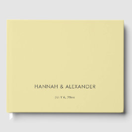 Island Citrus Yellow Wedding Guest Book Gästebuch
