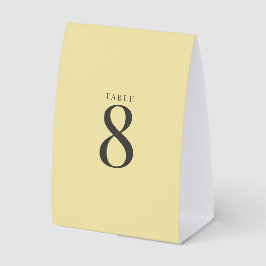 Island Citrus Yellow Wedding Table Numbers Tischaufsteller