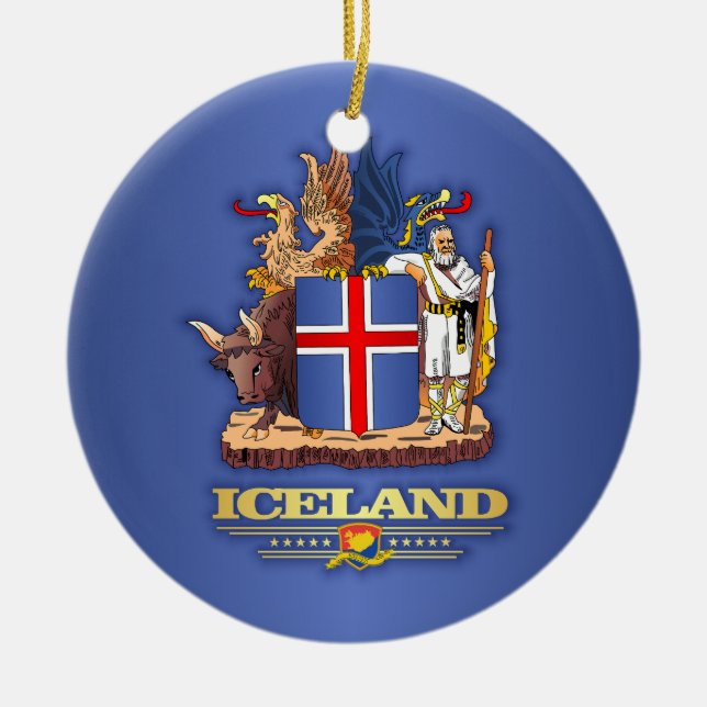 Island COA Keramikornament (Vorne)