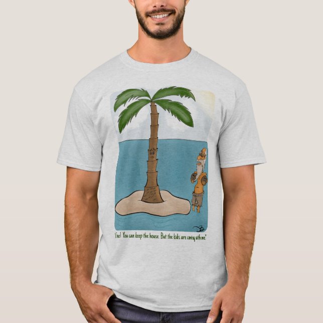 Island Divorce Natural T-Shirt (Vorderseite)