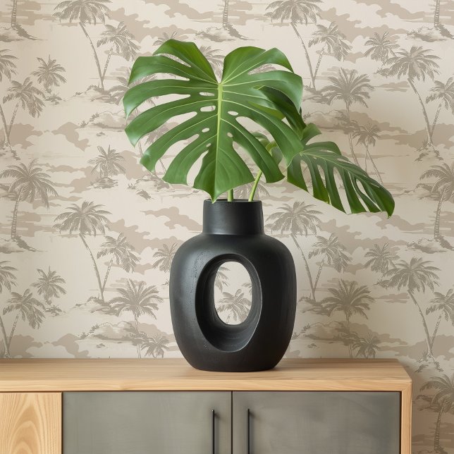 Island Dreams | Beige & Creme Wallpaper tropisch Tapete (Von Creator hochgeladen)