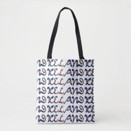 Island - Farbtypografie des europäischen Landes Tasche